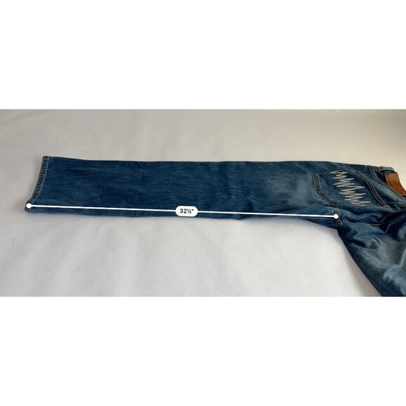 The Hundreds Emrboidered Back Pockets Straight Leg Jeans in Blue - Picture 3 of 5